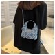 thumbnail image 3 of Bolso de mezclilla para mujer Bolso de hombro de moda Bolso cruzado Argyle, 3 of 5