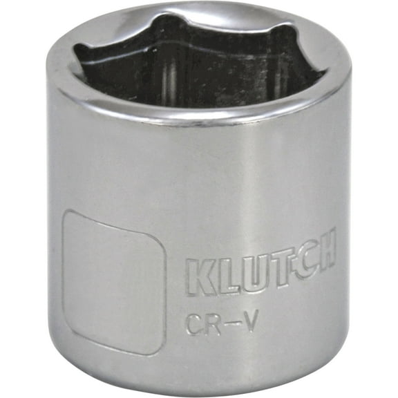 Klutch Socket, Metric, 20mm, 3/8in.-Drive, 6-Pt.