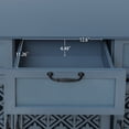 thumbnail image 5 of American Sideboard Buffet Cabinet,Storage Cabinet with 3 Doors and 3 Drawers,Console Table for Bedroom,Living Room,Study,Blue, 5 of 7