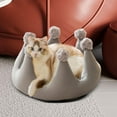 thumbnail image 6 of perfeclan Cat Bed Kennel Sleeping, Comfortable, Self Warming Snooze Pet Cat Nest s Cushion for Puppy Cats Kitten Dog Gray, 6 of 9