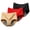 Apricot/Red/Black, variant on Clearance 3 Pack Women Menstrual Period Panties Mid-Rise Floral Postpartum Underpants Full Coverage Cotton Stretch Briefs