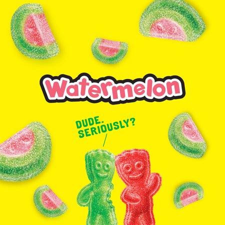SOUR PATCH KIDS Watermelon Soft & Chewy Candy, 1.9 lb ...
