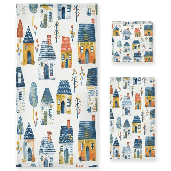 Three-Piece Towel Set Face Towel Towel Set Hand Towel Bath Towel Cotton Bath Towels Bath Towel Sets Hand Bath Towels Lovely House