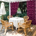 thumbnail image 2 of 1 Panel Outdoor Curtains for Patio Waterproof 54"x108" Pink Leopard Print Weatherproof Privacy Outsides Curtains, Retro Chic Abstract Animals Texture Grommet Thermal Drapes for Cabana Porch Pergola, 2 of 8