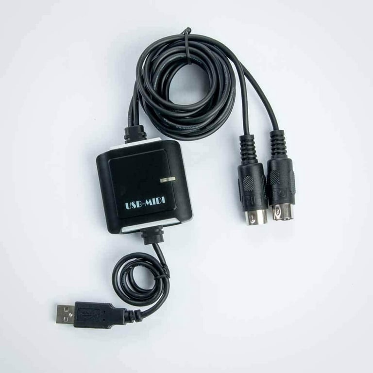 Câble d'entrée MIDI et de sortie MIDI Dolphix USB vers 2x DIN 5