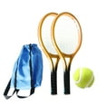 thumbnail image 1 of Decoración de mini tenis, juego de tenis en miniatura, accesorios, mini casa de muñecas, suministros, Dorado, 1 of 9