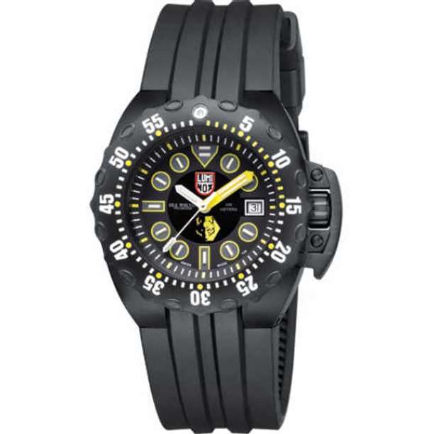 Luminox - Luminox Men's Sea Deep Dive Automatic 1500 Series, Black Strap, Round Black Dial