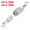 thumbnail image 4 of 1Set European EU Type Pneumatic Fitting Connector Quick Coupler For Air Compressor Hose Barb Nozzle SH PH 6MM 8MM 10MM, 4 of 5
