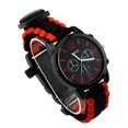 thumbnail image 1 of Reloj de supervivencia al aire libre 8 en 1 Pulsera impermeable luminosa multifuncional para acampar-Rojo negro- Bolígrafo Bolígrafo Bolígrafo de papelería, 1 of 5