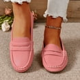 thumbnail image 5 of Viluyesy Womens Loafer Shoes, Slip-On Soft Sole Shallow Comfort Casual Office Dressy Flats Pink, 5 of 7