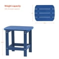 thumbnail image 2 of CHYVARY Outdoor Side Table, Adirondack Coffee Table Made of All-Weather Poly Lumber for Patio, Beach, Garden and Deck,Navy Blue, 2 of 6
