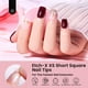 thumbnail image 4 of Gel para uñas con forma de escarabajos, extracorto, cuadrado, 288 unidades, +12 tamaños, 4 of 8
