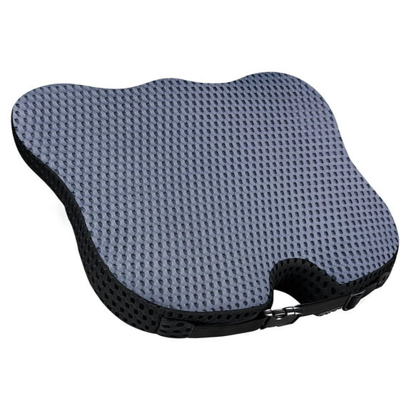 TURJGKSG Car Seat Cushion,Dense Memory Foam Car Seat Cushion for Driving - Seat Cushion for Car Seat Driver with Wedge Design & Raised Back to Broaden Vision