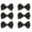 Black, variant on Tuxedo Solid Color Bow Tie - 6 Pack - Black