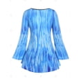thumbnail image 2 of Camiseta Talla Extra Estampado Tribal Rosegal Mangas largas de talla grande, 2 of 5