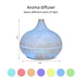 thumbnail image 4 of Wood Grain Aromatherapy Diffuser  550ml Ultrasonic Humidifier  Remote Control & 6 Luxury Oils  Silent Operation for Relaxation & Sleep, 4 of 6