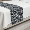 thumbnail image 2 of Leopard Print Bed Runner, Repetitive Wild Animal Fashion Print Purple Grey Tones, Decorative Accent Bedding Scarf for Hotels Homes and Guestrooms, Queen, Grey Ceil Blue, by Ambesonne, 2 of 2