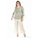 thumbnail image 5 of Blusa diseño bohemio Roman Fashion/ Tallas Extras, 246 (Verde militar) verde 40, 5 of 6