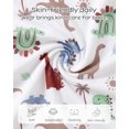 thumbnail image 3 of KIMI BEAR 6 Months Newborn Baby Boys Romper 12 Months Shower Gift Clothing 3 Packs Long Sleeves Short Sleeves Bodysuit Dinosaur One Piece Jumpsuits Clothes Multicolor, 3 of 8