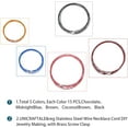 thumbnail image 4 of 75pcs 17.5inch 5 Colors Wire Necklace Stainless Steel Wire Necklace Choker Necklace with Metal Screw Clasp Wire Necklace Chains Wire Necklace Cord DIY Jewelry Making 14.5mm Diamater, 4 of 8