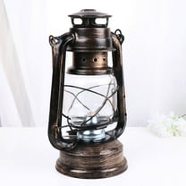 Worgeous Kerosene Oil Lamp Glass Light Brown 1Set for Outdoor Camping Use