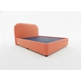 thumbnail image 3 of LASE Muebles Cama Queen Size Marsella Base+Cabecera Velvet Canalé Rosa, 3 of 4