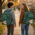 thumbnail image 3 of FUIALDOLG Hedgehog Math Print School Bag with Multi-Pocket, Breathable Lightweight 17" Bookbag for Travel Middle School, 3 of 9