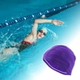 thumbnail image 2 of Gorros de Natación 1 Pc Elasticidad 5.51"x8.66" Morado, 2 of 6