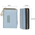 thumbnail image 4 of Small Wallet for Women, Fashion Girls Cute Tri-folded Wallet with Delicate Daisy Pendant, Flowers PU Leather Card Holder Women Coin Purse （Blue）, 4 of 7
