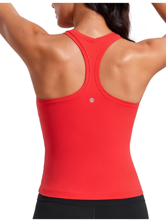 Butterluxe Racerback Tank Tops for Women Yoga Workout Casual Athletic Camisole Tight Sleeveless Shirts