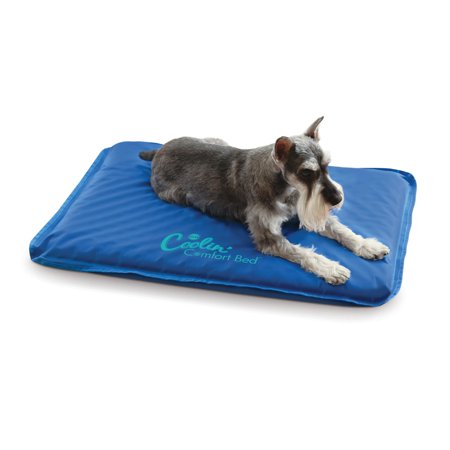 UPC: 0655199017140 | K&H Pet Products Coolin  Comfort Bed Blue Medium 22 X 32 Inches