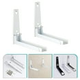 FUEENIRVA Home Microwave Stand Stainless Steel 1 Pair 9.4X7.9X1.8In