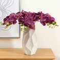 thumbnail image 2 of fuxzkrlz Real Touch Fake Orchids Flowers Faux Silk Artificial Phalaenopsis Flower with 5 Heads Blooms for Home Indoor Decor Office Tabletop Centerpiece Floral Arrangement, 2 of 6