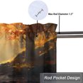 thumbnail image 5 of Forest Deer Curtains Valances for Home Decor Fall Hunting Theme Elk Wild Animal Country Rustic Farmhouse Window Valance for Bedroom Bathroom Living Room Dining Room Valances Set 54 by 18 in, 1 Panel, 5 of 6
