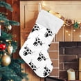 thumbnail image 5 of Coolnut Cow Print Christmas Stocking Personalized Large Candy Stocking, Xmas Stockings Decoration Hanging Gift for Family Holiday Party Ornaments Decor Fireplace, 5 of 7