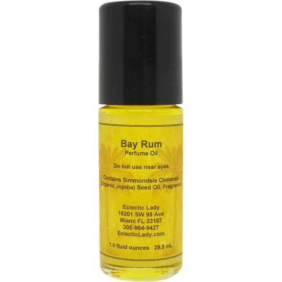 Bay Rum Perfume Oil, 1.0 Oz Portable Roll-On Fragrance