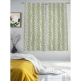 thumbnail image 3 of Sage Green Spring Leaves Sheer Curtains 72 Inch Length 2 Panels Set, Pastoral Botanical Striped Flowers Voile Window Treatment Curtains Sheers Drapes for Bedroom/Living Room/Kitchen 52"x72"x2, 3 of 7