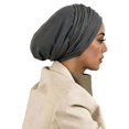 thumbnail image 2 of Headbands for Women Stretchy Turban Undercap Soft Daily Head Wrap Bandanas for Women Gray, 2 of 4