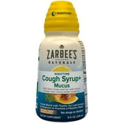 Angle View: ZarBee's Naturals Nighttime Cough Syrup + Mucus Reducer, Dark Honey & Lemon, 8 oz (Pack of 3)