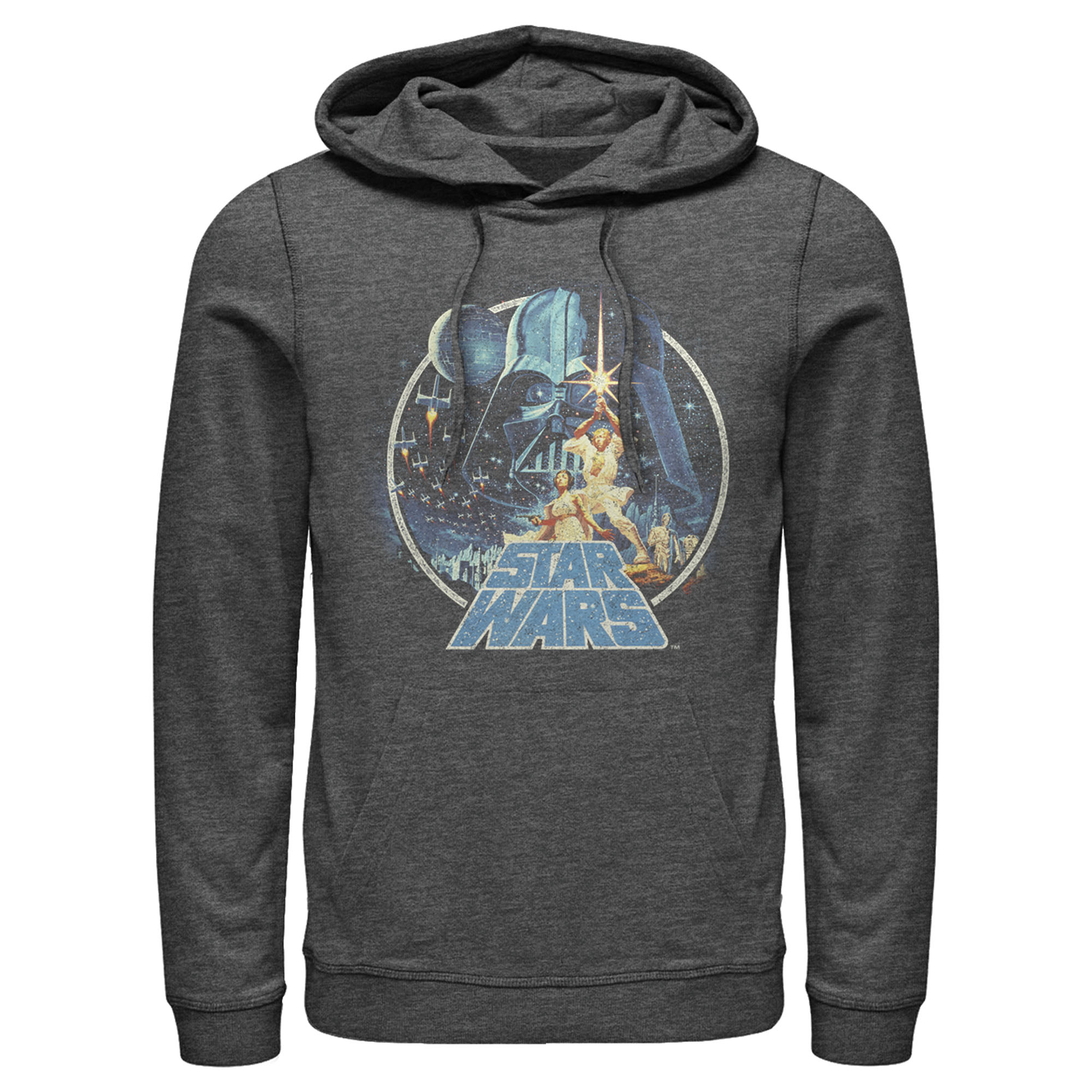Men's Star Wars Classic Scene Circle Pull Over Hoodie Charcoal Heather 3X Large - Walmart.com Men's Star Wars Classic Scene Circle Pull Over Hoodie Charcoal Heather 3X Large - Walmart.com