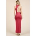 thumbnail image 3 of Back Cut Out Side Shirring Side Slit Maxi Dress, 3 of 4
