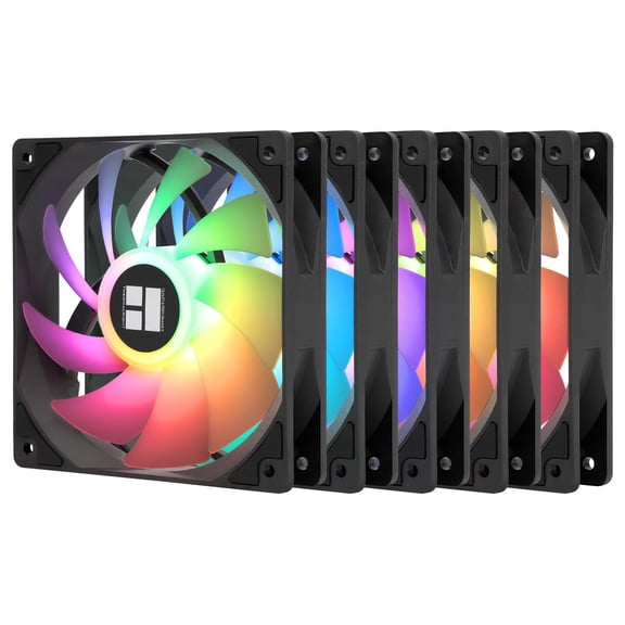 TL-C12C-S X5 CPU Air Fan, 120mm Silent Computer Case Cooler Fan, with S-FDB Bearing, up to 1550RPM Speed PC Cooling,5-Packs