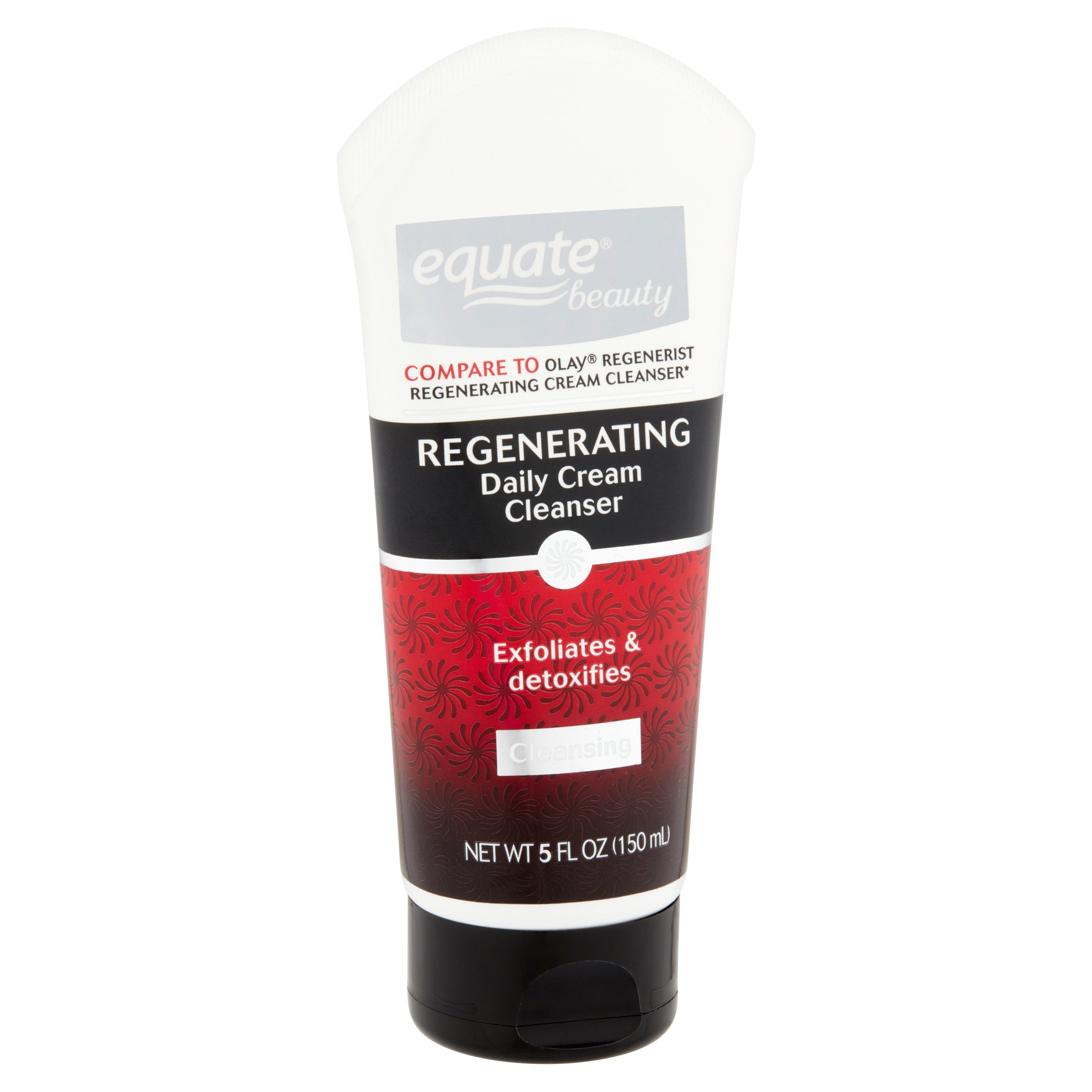 Equate Beauty Regenerating Exfoliating & Detoxifying Daily Cream Cleanser, 5 Fl. Oz.