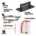 thumbnail image 2 of Kit de desayuno Blackstone de 8 piezas con aro para omelet de hierro fundido, 2 of 7