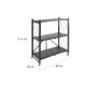 thumbnail image 3 of Estante Anaquel Organizador Plegable 3 Niveles Rack Metalico Color Negro, 3 of 4