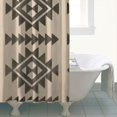 thumbnail image 5 of Extra Long Boho Shower Curtain 72x84 Inches - Vintage Floral & Tropical Leaves Pattern, Waterproof Bohemian Bathroom Decor with 12 Hooks, Tribal Rustic Style, 5 of 5