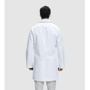 Professional Scrubs White Lab Coats for Women & Men, Classic Medical Uniform With 3 Pockets 37'' S