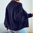 thumbnail image 5 of Purcolt Women's Chunky Knit Open Front Cardigan Sweaters V Neck Button Down Loose Short Cardigan Fall Outerwear Coats, 5 of 6