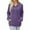 Purple, variant on Comfy Fall Fashion Outfits New Womens Button V Neck Hooded Sweaters Long Sleeve Pullover Tops Casual Sweatshirts with Pockets Fall Outfits Brown M