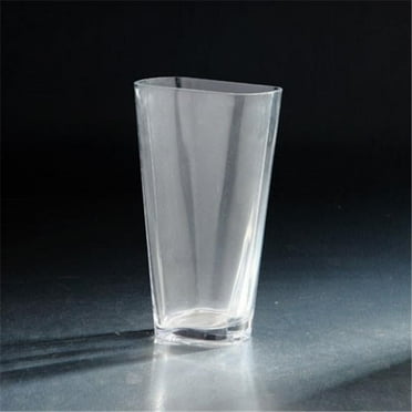 Diamond Star 64040 10 x 3 x 6 in. Tapered Oval Vase, Clear